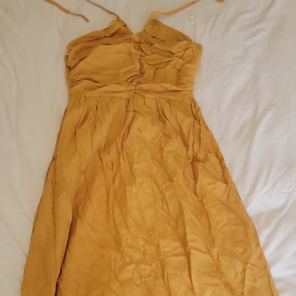 Elegant Mustard Yellow Dress